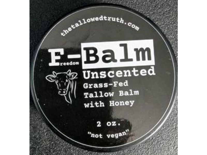 The Tallowed Truth Freedom-Balm, Unscented, 2 oz