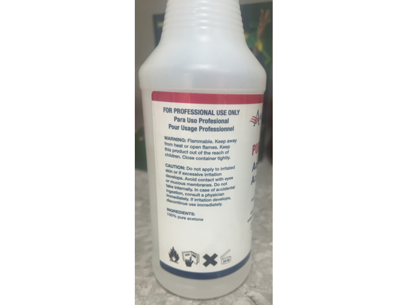 Americanails Pure Acetone, 32 oz/948 mL