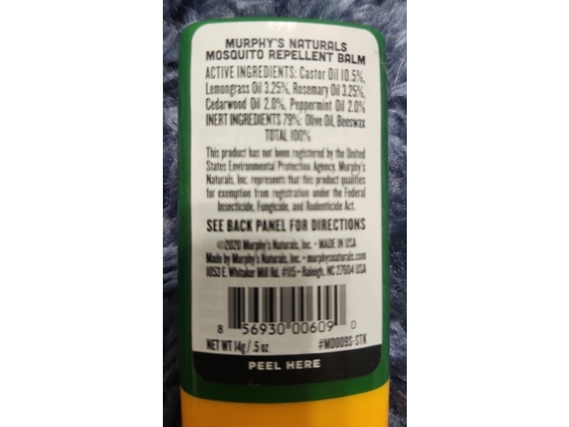 Murphy's Naturals Repellent Balm, 0.5 oz/14 g