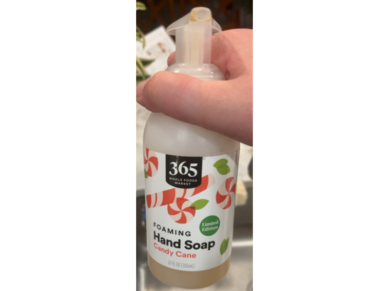 365 Whole Foods Market Foaming Hand Soap, Candy Cane, 12 fl oz/355 mL