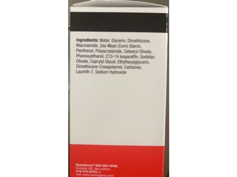 Neutrogena Ultra Gentle Face Gel Hydrator, Pro-Vitamin B5 & 4% Niacinamide, 5.0 oz/141 g
