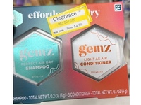 Gemz Effortless Air Dry Shampoo & Conditioner Kit, 6 Count - thumbnail 2