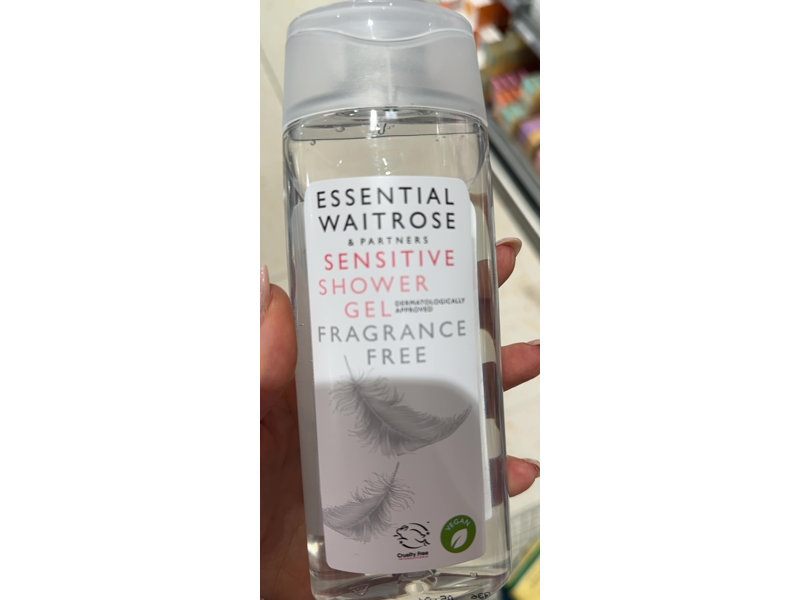 Essential Waitrose & Partners Sensitive Shower Gel, Fragrance Free, 250 mL