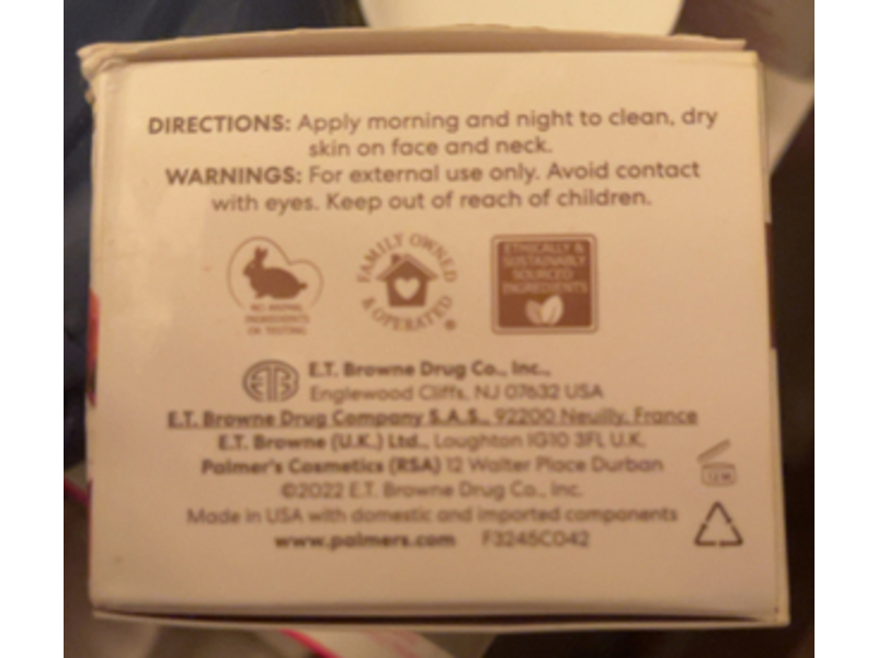 Palmer's Replenishes & Rehydrates Coconut Hydrate Facial Moisture, Vitamin E, Coconut Water, Hyaluronic Acid, 1.7 oz/50 g