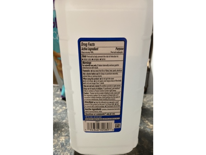 Equate Ethyl Rubbing Alcohol Antiseptic Solution, 70%, 32 fl oz/946 mL