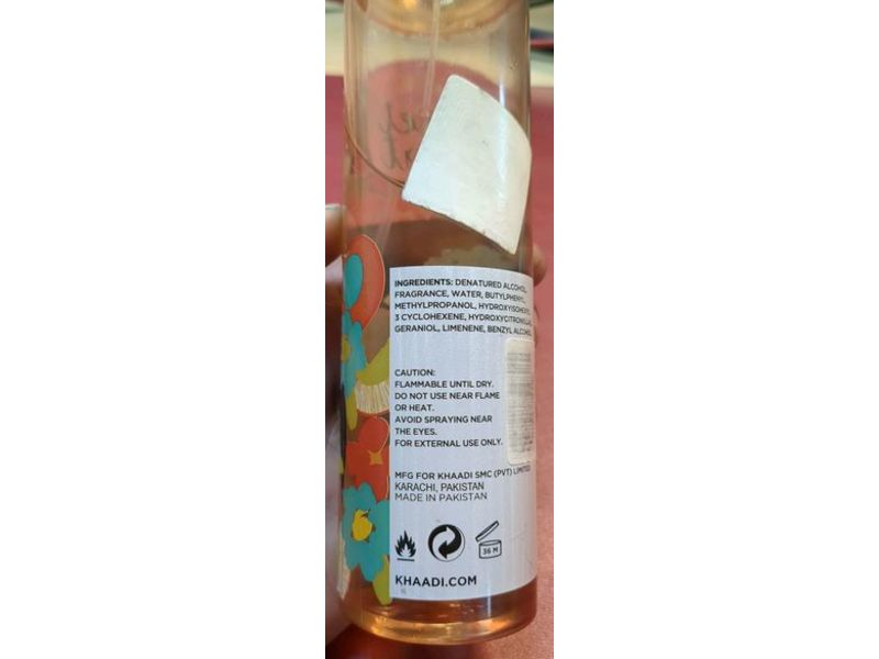 Khaadi Body Mist, Sweet Treat, 8.5 fl oz/250 mL