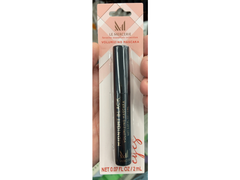 Le Mercerie Volumizing Mascara, Midnight Black, 0.07 fl oz/2 mL