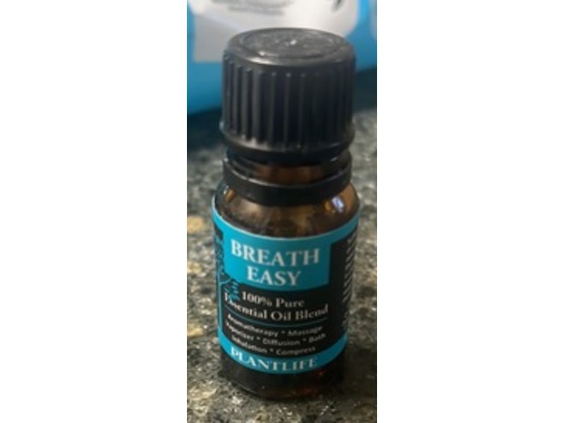 Plantlife Breath Easy 100% Pure Essential Oil Blend, .33 fl oz/10 mL
