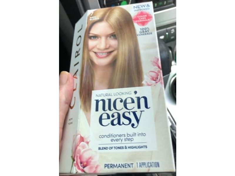 Clairol Nice N Easy Hair Color, 7 Dark Blonde, 1 Application