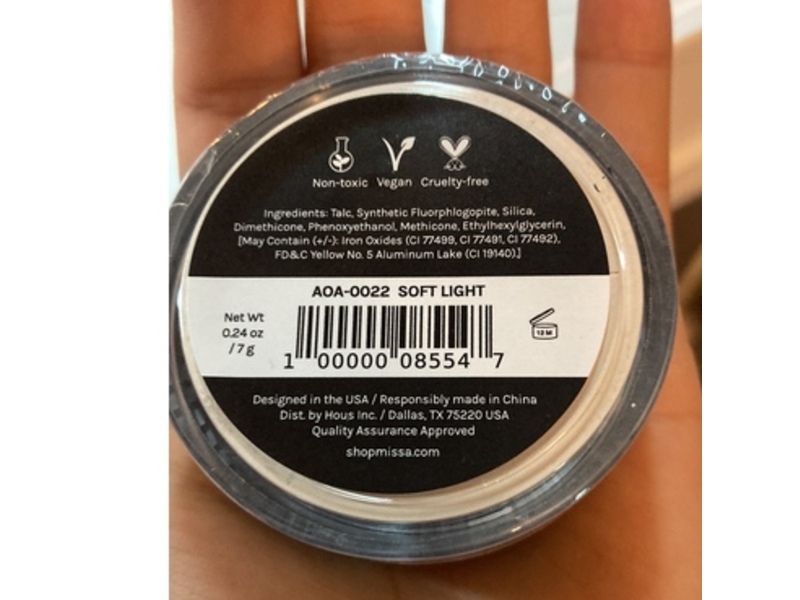 AOA Studio Perfect Setting Powder, Soft Light, 0.24 oz/7 g