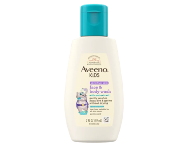 Aveeno Kids Face & Body Wash, Oat Extract, 2 fl oz/59 mL