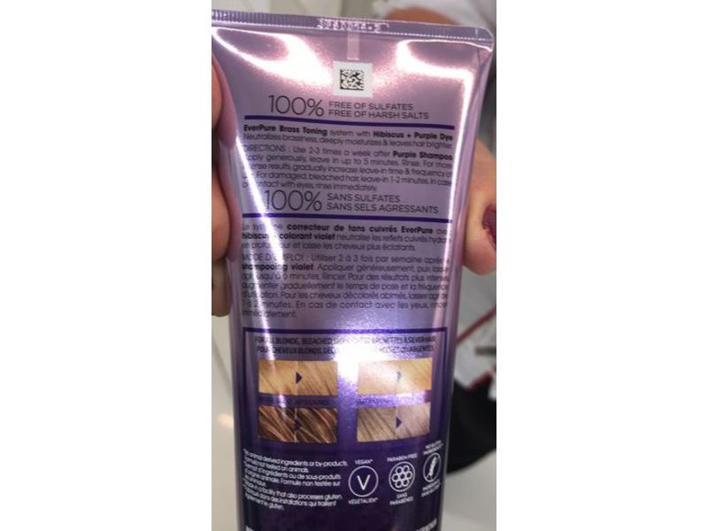 L'Oreal Paris Ever Pure Brass Toning Purple Conditioner, Sulfate-Free, 6.8 fl oz/200 mL