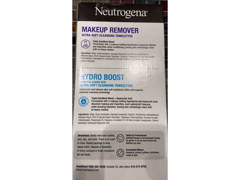 Neutrogena Ultra Soft Cleansing Towelettes, 139 Count