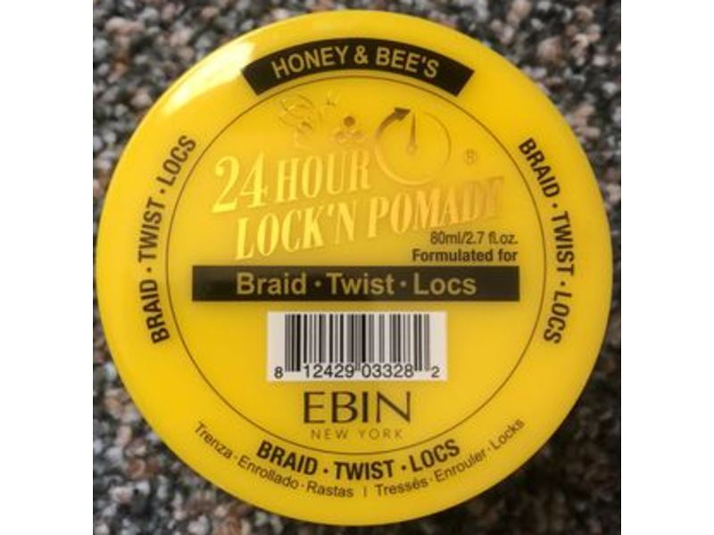 Ebin New York 24 Hour Lock N Pomade, Honey & Bee's, 2.7 fl oz/80 ml
