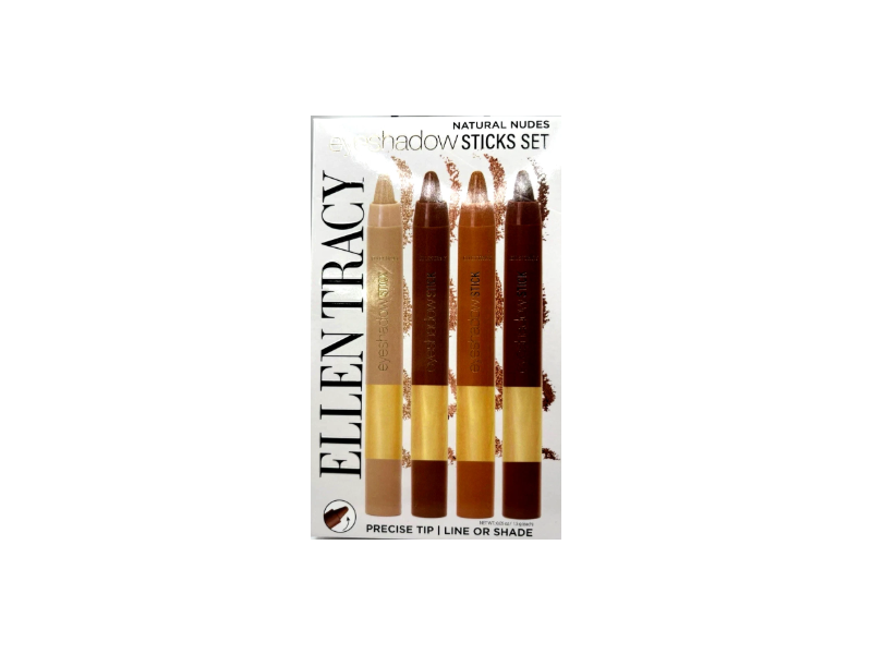Ellen Tracy Eyeshadow Sticks Set, Natural Nudes, 0.05 oz/1.5 g, 4 Count