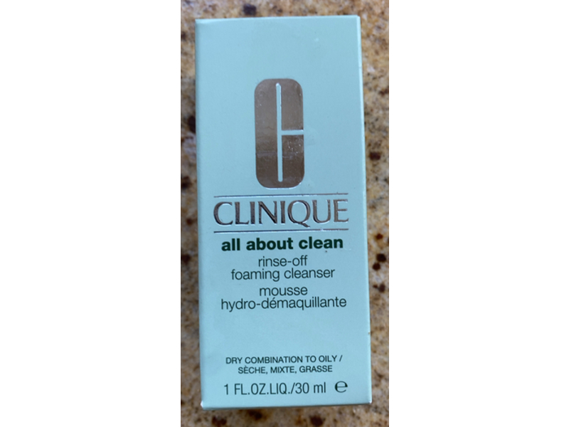 Clinique All About Clean Rinse Off Foaming Facial Cleanser, 1 fl oz/30 mL