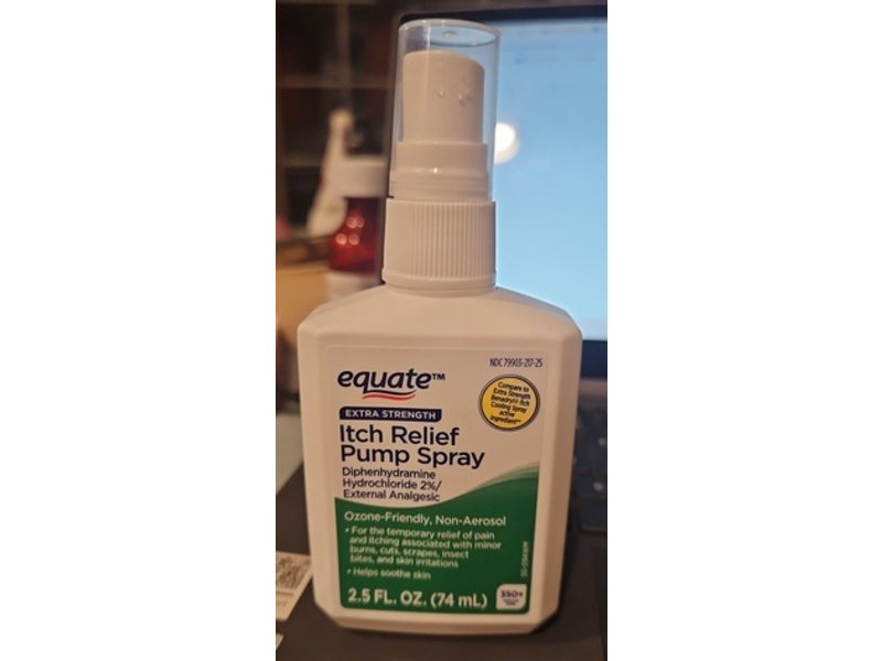 Equate Itch Relief Plump Spray, 2.5 fl oz/74 mL