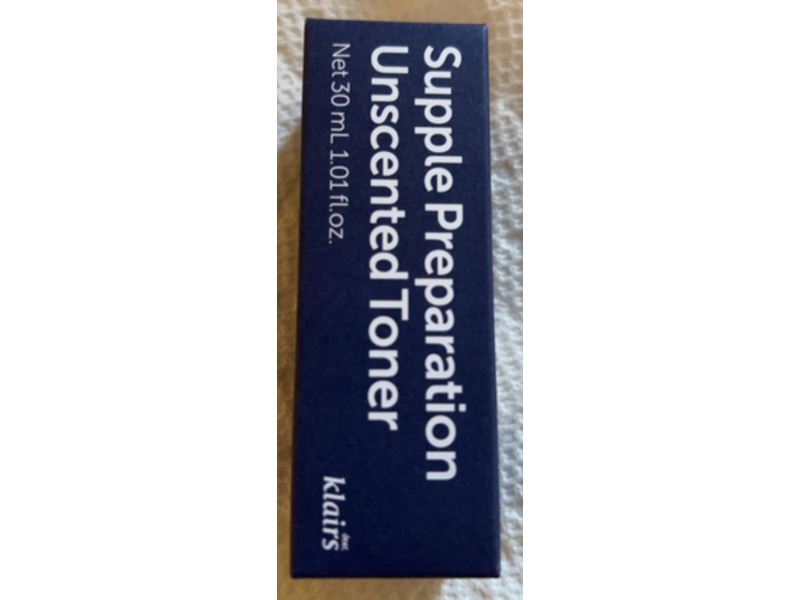 Klairs Supple Preparation Unscented Toner, 1.01 fl oz/30 mL