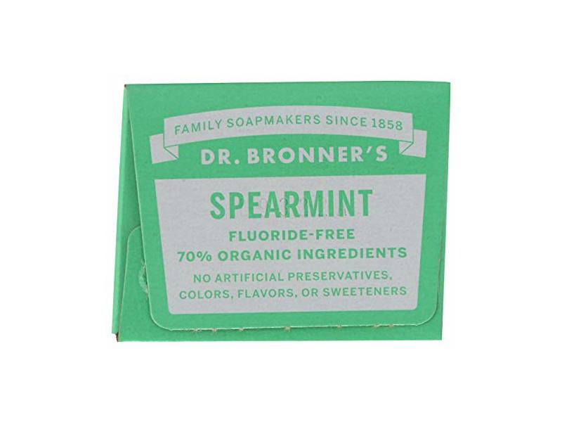 Dr. Bronners Spearmint Toothpaste, 5 oz/140 g