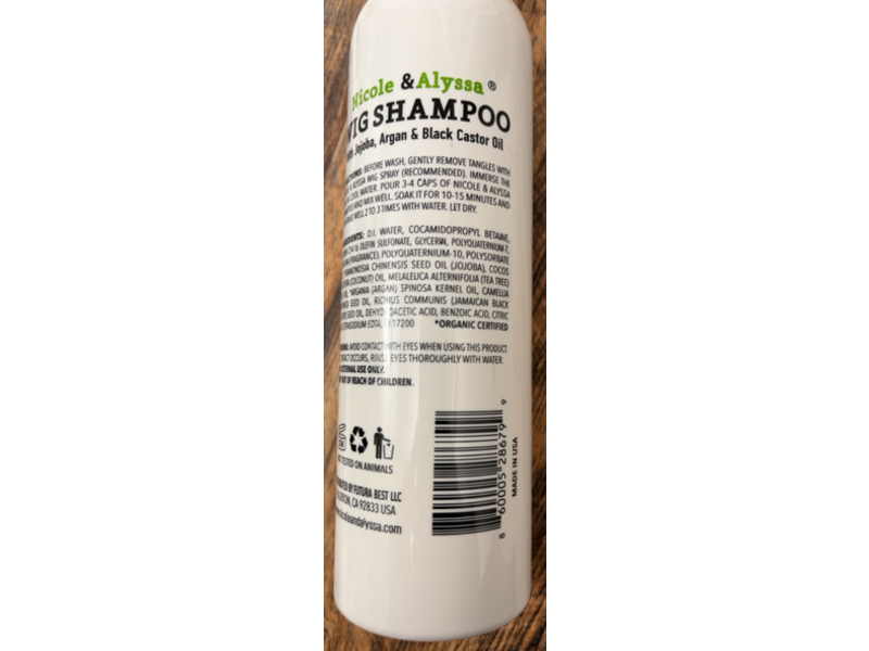 Nicole & Alyssa Wig Shampoo, 8 fl oz/236 mL