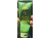 Sages Of The Ages Mineral Sunscreen, SPF 50, Aloe, 3.4 fl oz/100 mL - thumbnail 2