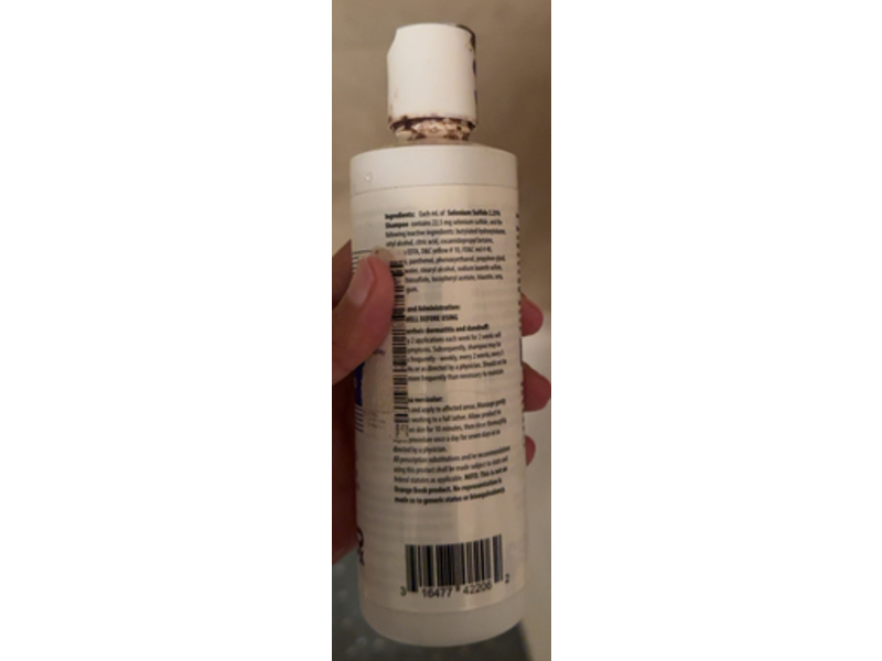 Selenium Sulfide Shampoo 2.25%, 6 fl oz/180 mL, Laser (Rx)