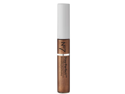 No7 Stay Perfect Smoothing Eyeshadow, Bronze, 1.3 fl oz/4 mL
