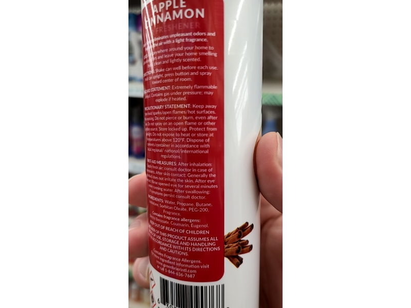 Sure Scents Air Freshner, Apple Cinnamon, 10 oz/283 g