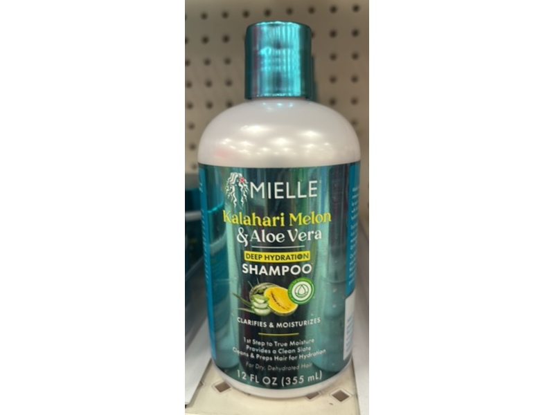 Mielle Deep Hydration Shampoo, Kalahari Melon & Aloevera, 12 fl oz/355 mL