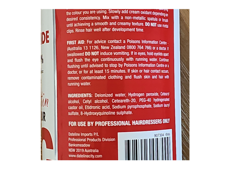 Keratin Colour Creme Peroxide, 6 Vol / 1.9%, 1000 mL