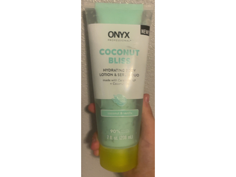 Onyx Professional Hydrating Body Lotion & Serum Duo, Coconut Bliss, 7 fl oz/208 mL