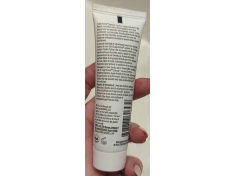 Briogeo Scalp Revival Cooling Hydration Scalp Mask, Charcoal + Tea Tree, 1 fl oz/30 mL