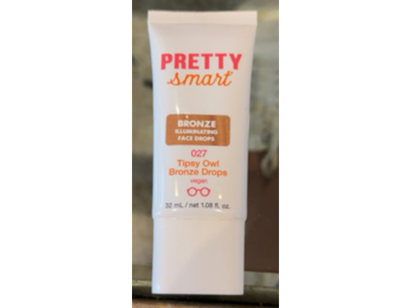 Pretty Smart Illuminating Bronze Face Drops, 027 Tipsy Owl, 1.08 fl oz/32 mL