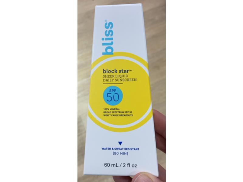 Bliss Block Star Sheer Liquid Daily Sunscreen, SPF 50, 2 fl oz/60 mL