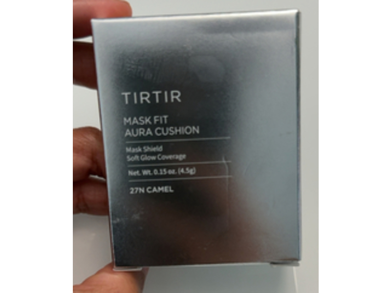Tirtir Mask Fit Aura Cushion Mask Shield Soft Glow Coverage, 27N Camel, 0.15 oz/4.5 g