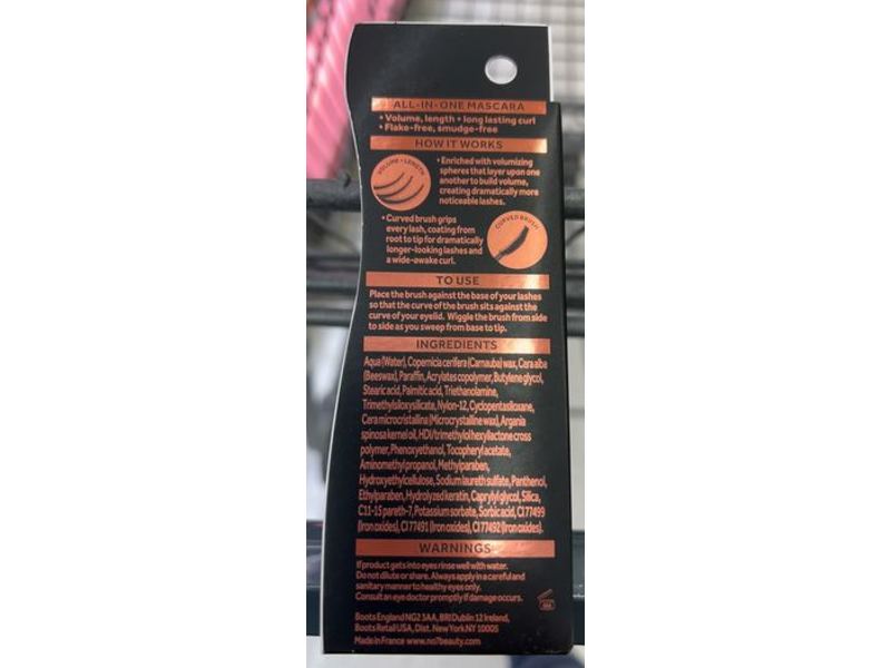 No7 The Full 360 Waterproof Mascara, Brown/Black, 0.23 fl oz/7 mL