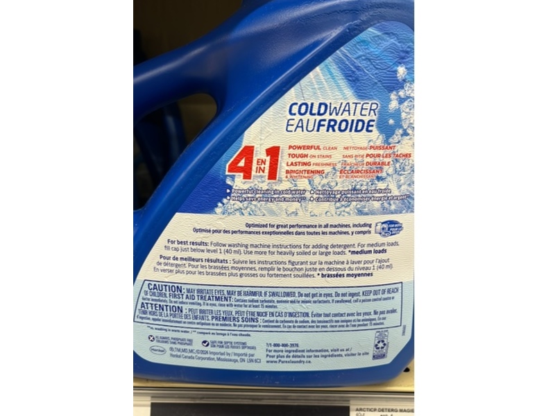 Purex Concentrated Liquid Detergent, Cold Water, 110 Loads, 4.43 L