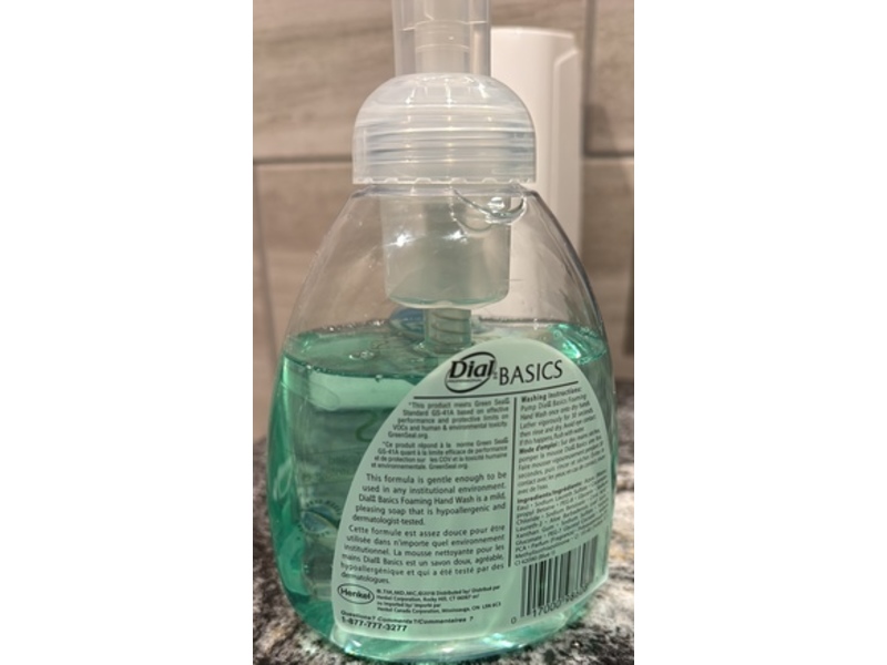 Dial Basics Foam Hand Soap, 15.2 fl oz/450 mL, Pack of 4