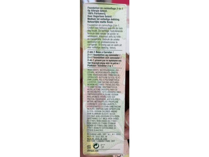 Clinique Beyond Perfecting Foundation + Concealer, Cn 0.5 Shell, 1 fl oz/30 mL