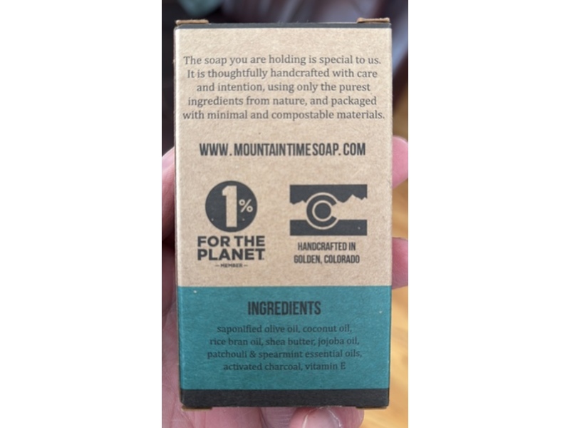 Mountain Time Soap Be Hippy, Hippy Dippy Patchouli Mint, 5 oz