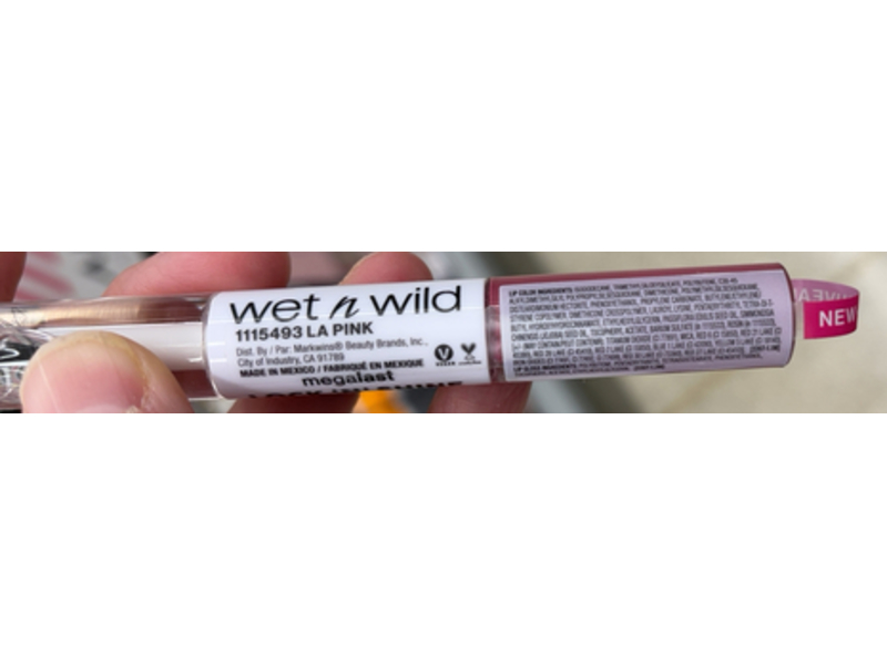 Wet N Wild Megalast Lock 'N' Shine Lip Color + Gloss, La Pink, 0.26 fl oz/8 mL