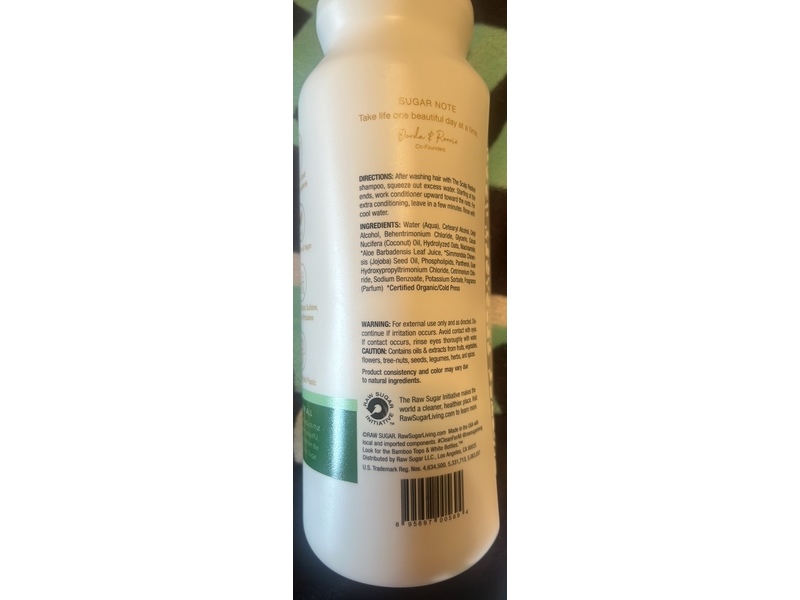 Raw Sugar The Scalp Restore Conditioner, Jojoba + Aloe + Niacinamide, 18 fl oz/532 mL