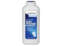 HealthWise Corn Starch Baby Powder, Aloe & Vitamin E, 15 oz/425 g - thumbnail 1