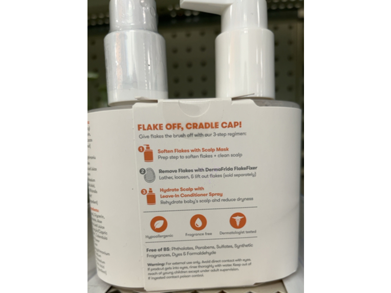 Frida Baby Oh Cr*p! Cradle Cap Scalp Mask & Leave - In Conditioner Spray Duo, 5 fl oz/148 mL