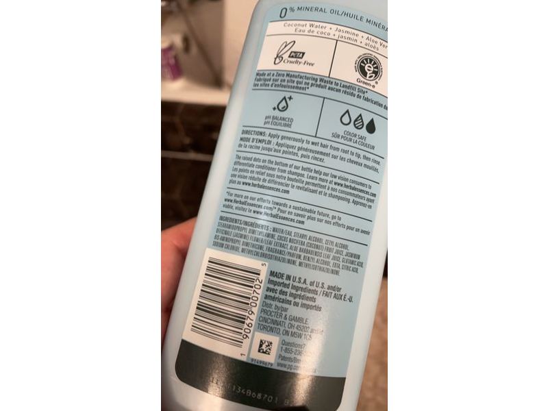 Herbal Essences Hydrate Conditioner, Coconut Water & Jasmine, 13.5 fl oz/400 mL