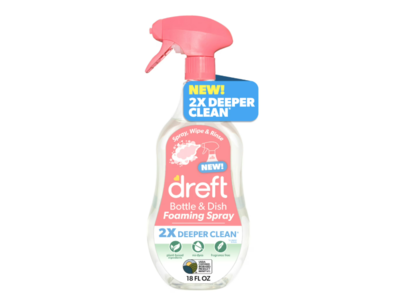 Dreft Bottle & Dish, Foaming Spray, 18 fl oz/532 mL