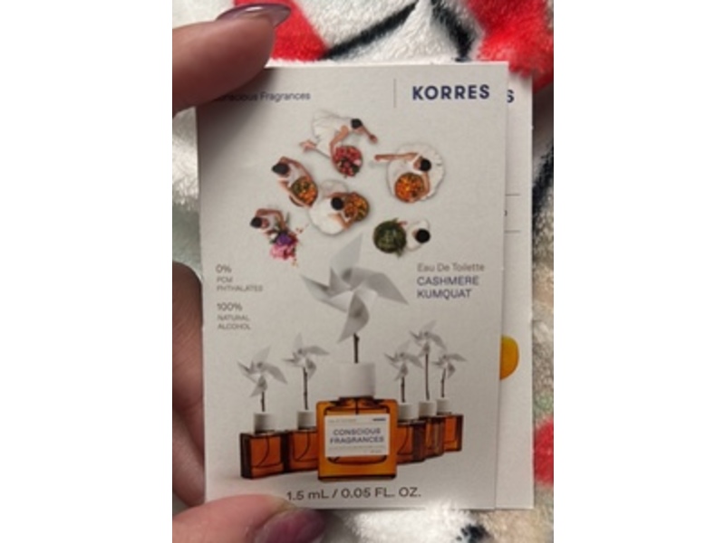 Korres Eau De Toilette, Cashmere, 0.05 fl oz/1.5 mL