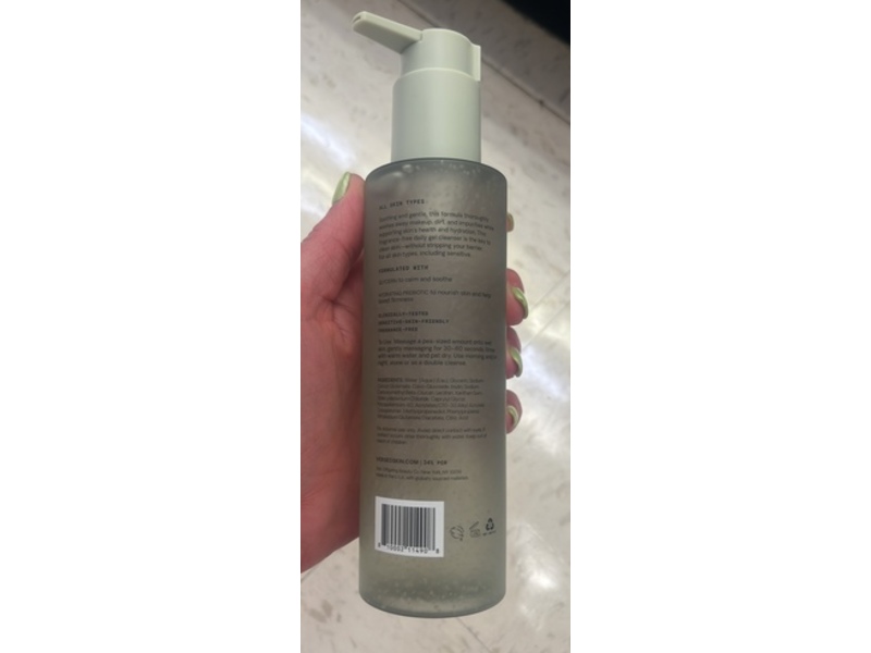 Versed Day Dissolve Daily Gel Cleanser, Glycerin + Hydrating Prebiotic, 6.5 fl oz/192 mL