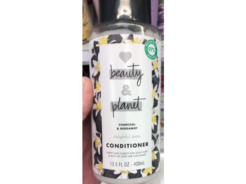 Love Beauty & Planet Conditioner, Charcoal & Bergamot, 13.5 fl oz/400 mL