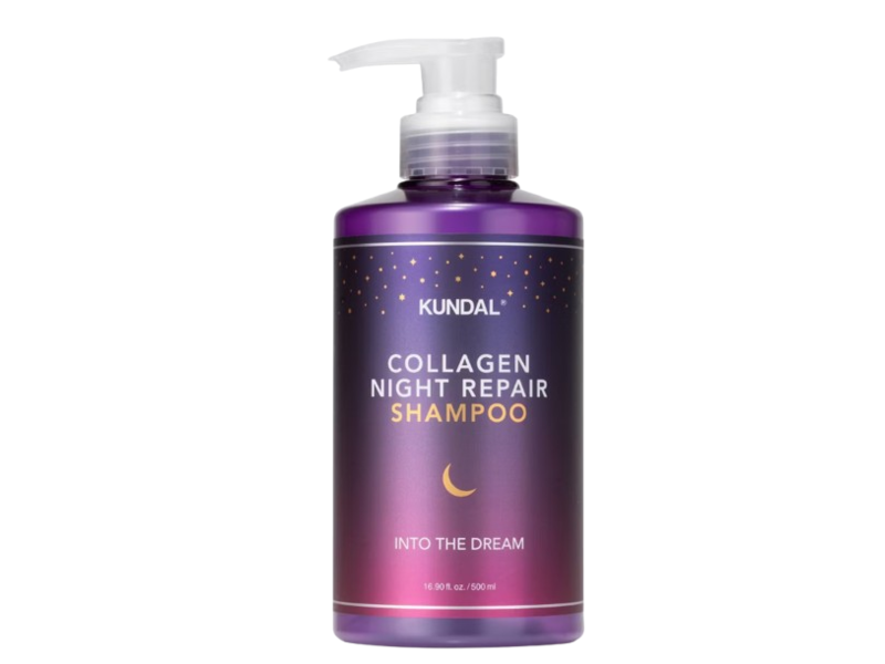 Kundal Collagen Night Repair Shampoo, Into The Dreams, 16.90 fl oz/500 mL